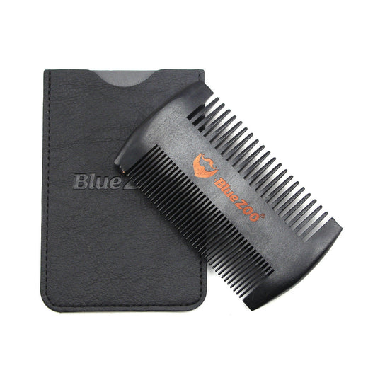 Dual‑Sided Pear Wood Beard Comb – Portable Grooming with