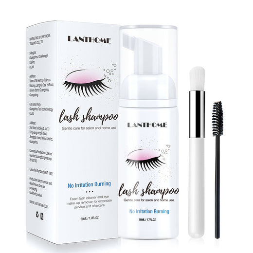 Eyelash Shampoo Cleanser for Gentle Lash Makeup Removal
