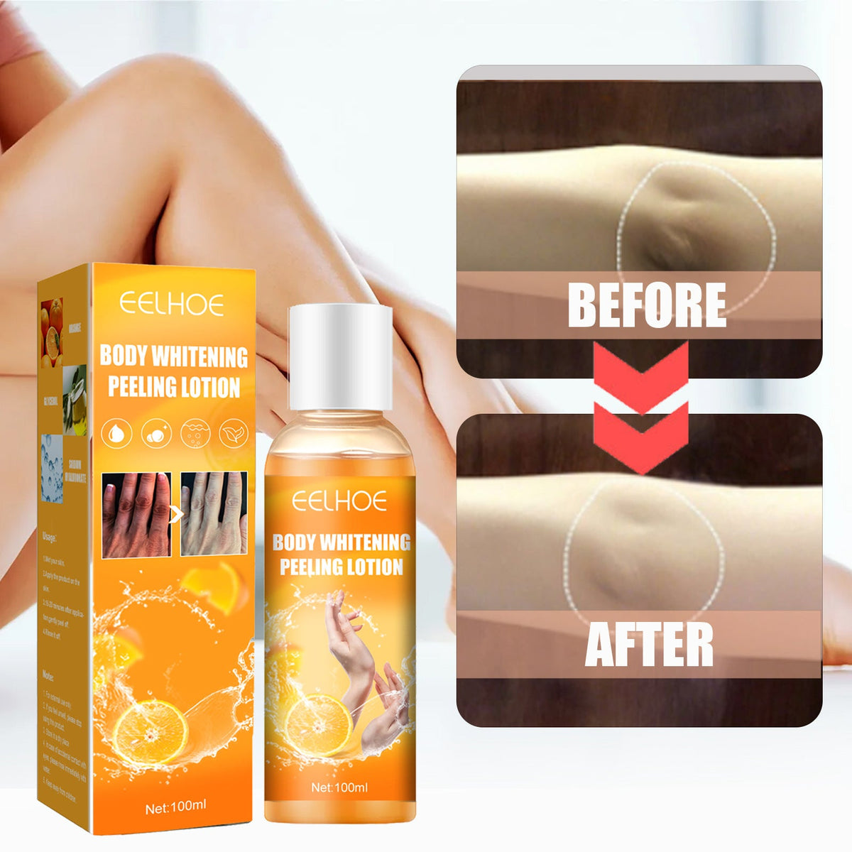 Body Peeling Lotion for Brighter, Smoother-Looking Skin