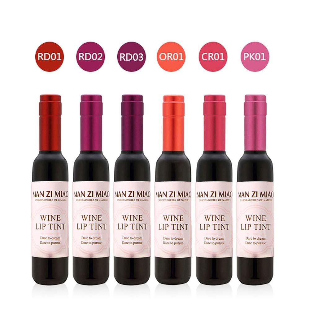 Wine Lip Tint Set: Six Waterproof Shades for Every Look