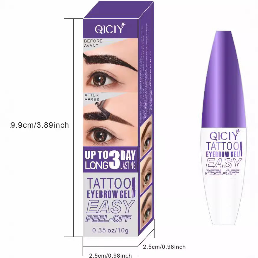 Peel-Off Eyebrow Tint for Waterproof, Defined Brows