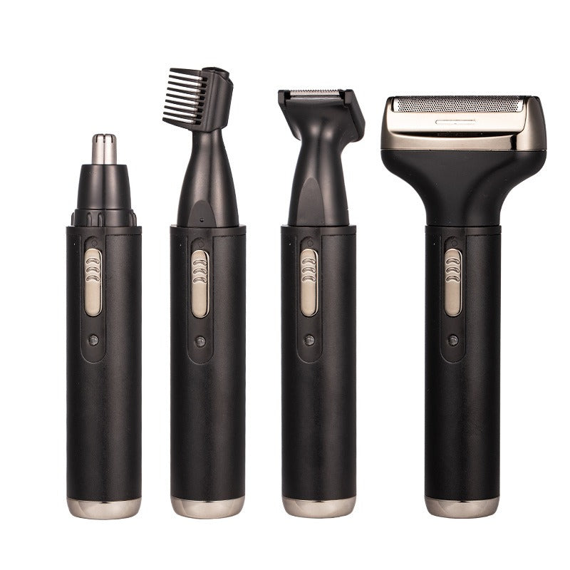 4‑in‑1 Electric Trimmer: Beard, Nose & Eyebrow Grooming Kit
