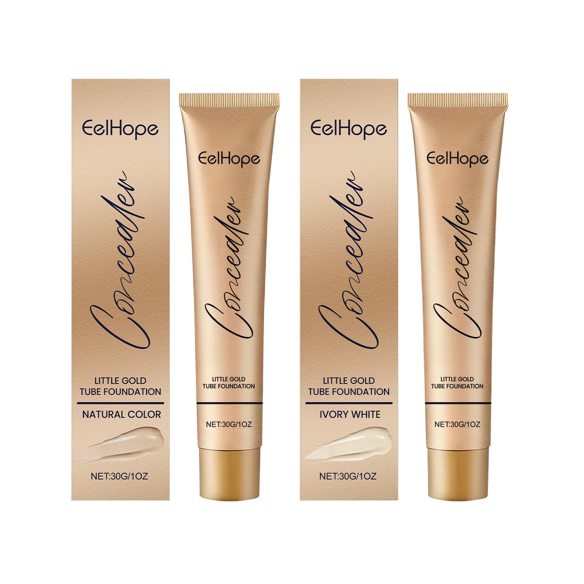 Foundation Concealer Gold Tube for Natural Coverage