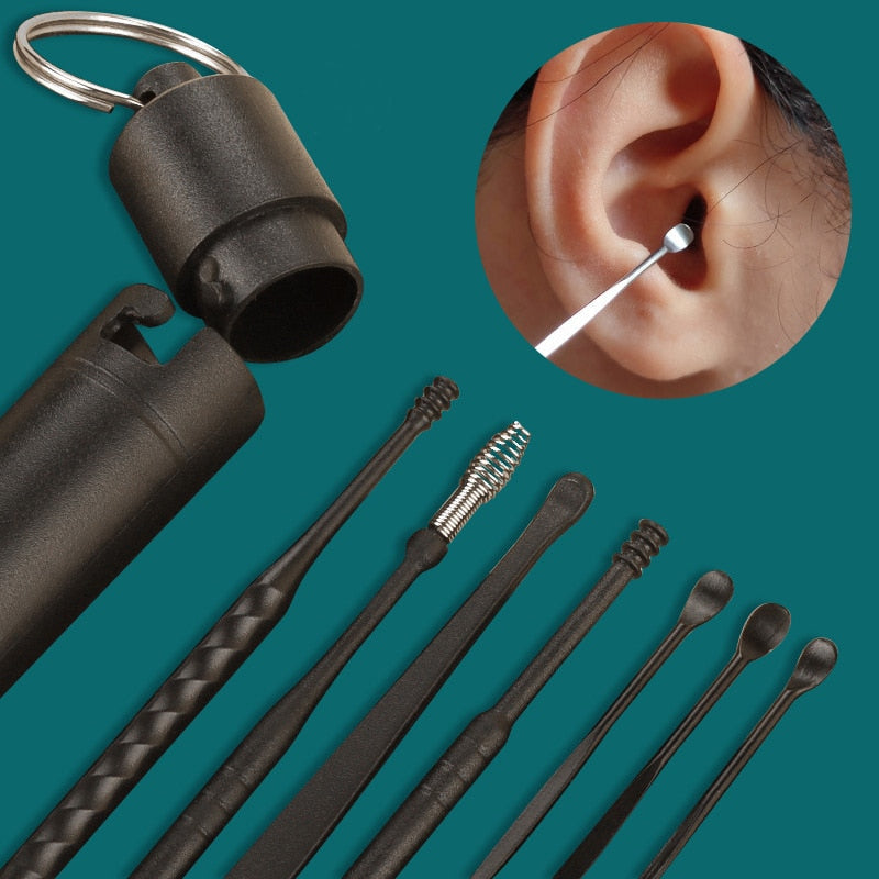 Ear Wax Removal Kit — 7 Precision Stainless Steel Tools