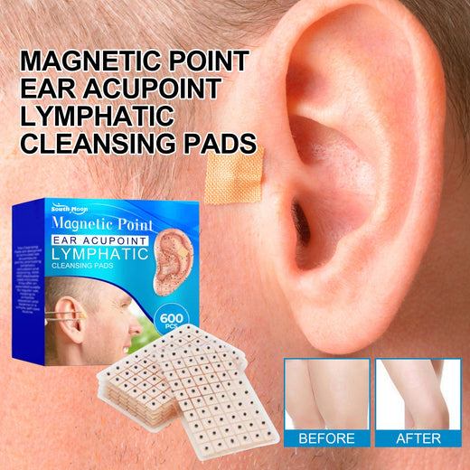Ear Acupressure Lymphatic Patches – 600 Magnetic Pads for