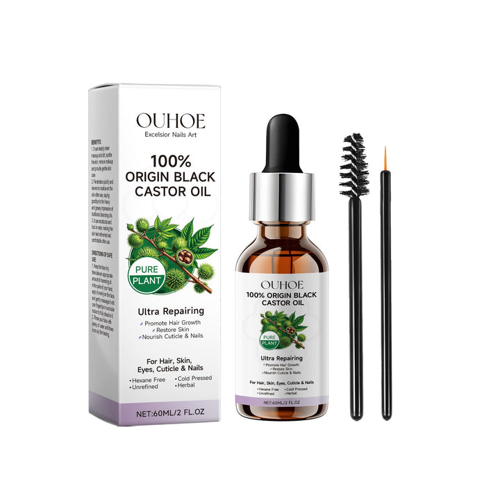 Black Castor Oil for Hair, Brows, Lashes & Skin Care