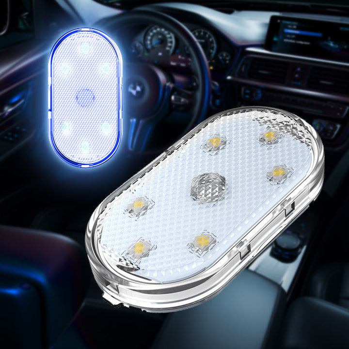 Touch Sensor Car LED Reading Lamp — 7 Color Modes, USB