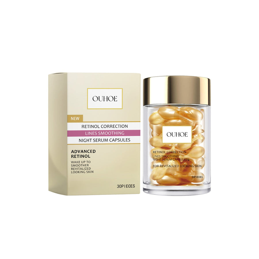 Retinol Night Serum Capsules for Smoother-Looking Skin