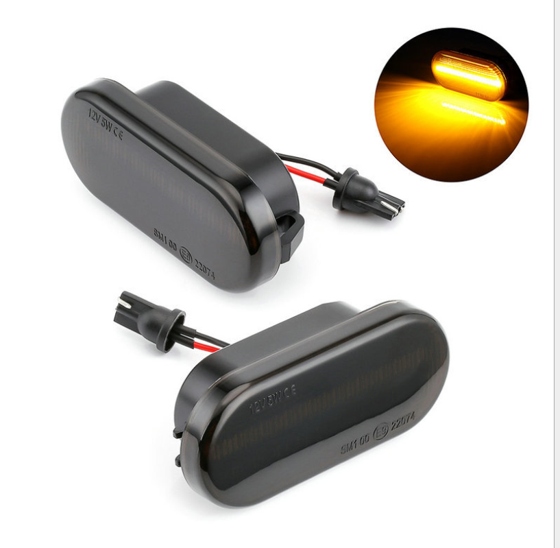 Amber Sequential LED Side Markers for VW Seat Skoda Ford