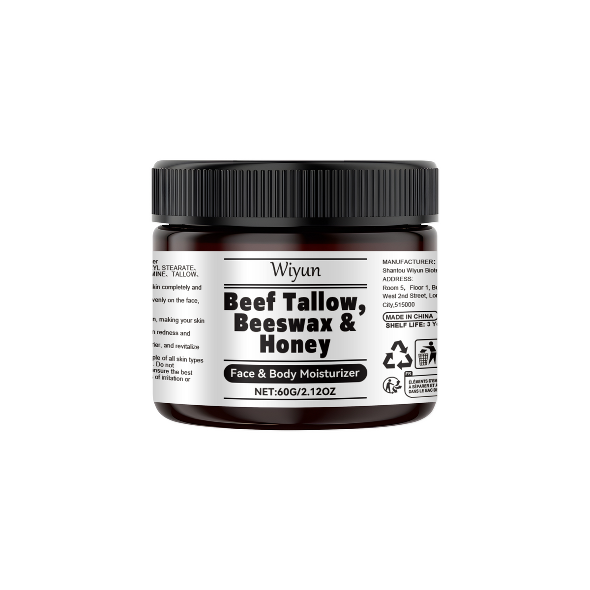 Tallow Honey Moisturizer for Dry, Sensitive Skin