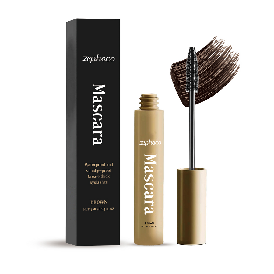Waterproof Brown Mascara for Curling, Lengthening Lashes