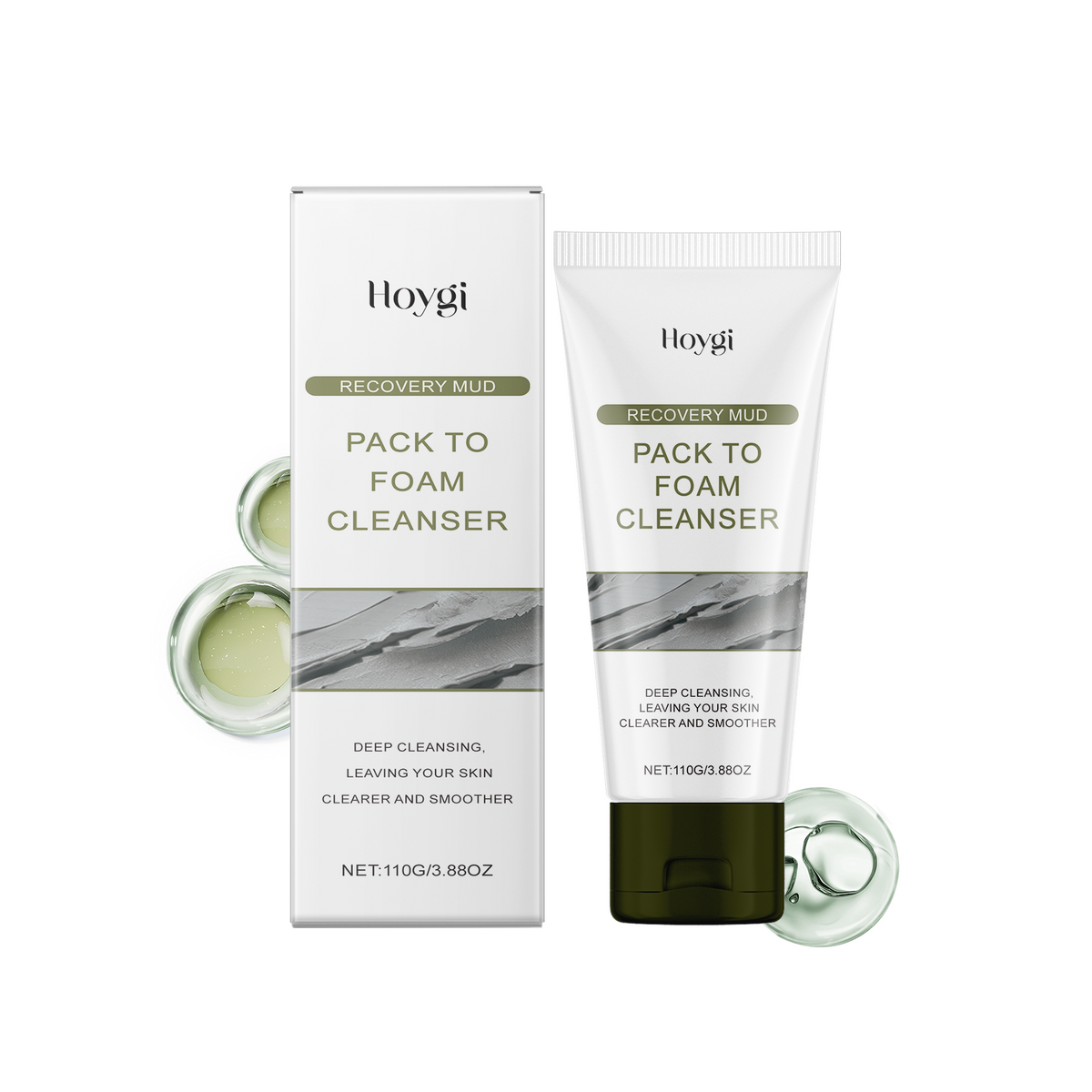 Hoygi Mud Mask Cleanser That Foams for Deep Pores