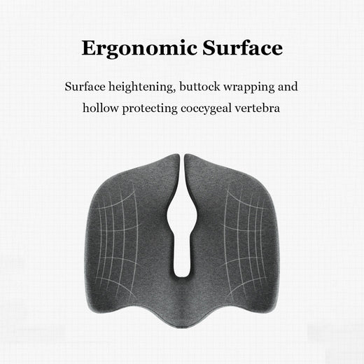 Memory Foam Seat Cushion – Ergonomic Hollow Design for
