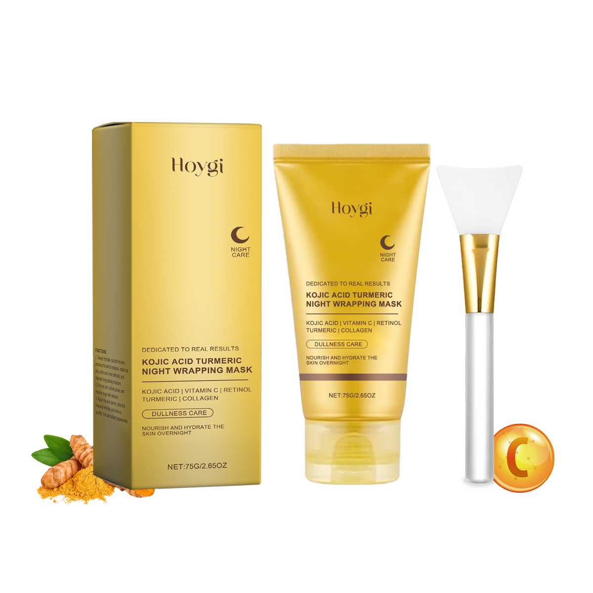 Turmeric Collagen Peel-Off Mask With Scraper Applicator