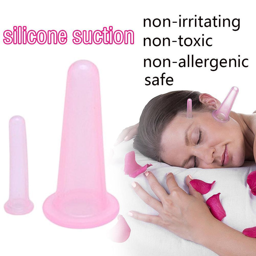Silicone Cupping Cups for At-Home Face & Body Massage
