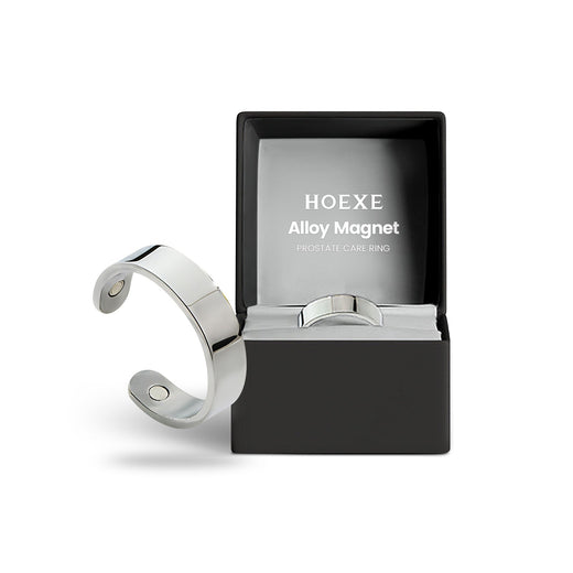 HOEXE Silver Magnetic Ring for Men | Circulation Support