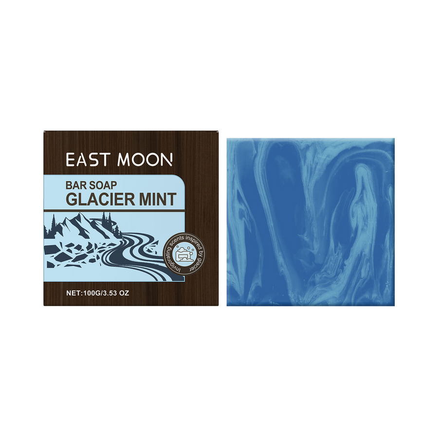 Glacier Mint Bar Soap for Men - Refreshing Daily Cleanse