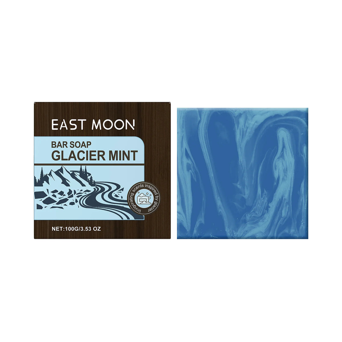 Glacier Mint Bar Soap for Men - Refreshing Daily Cleanse