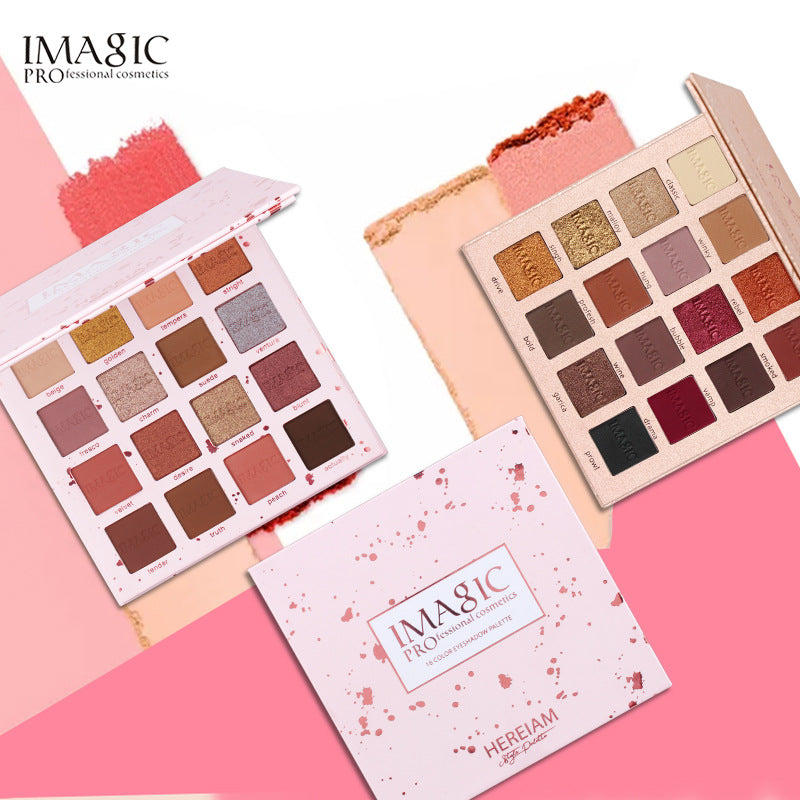 Eyeshadow Palette: 16 Colors, Matte & Pearlescent