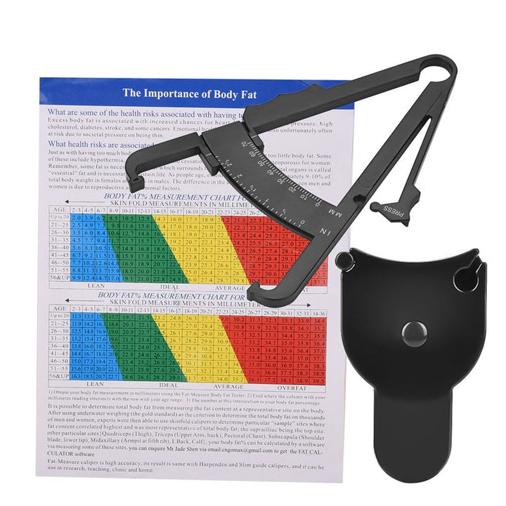 Body Fat Caliper & Tape Measure — Track Your Body Composition