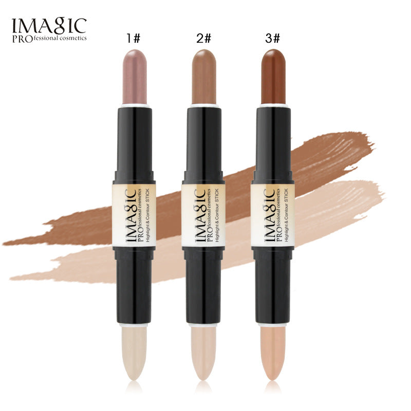 Double-Ended Contour Stick Highlighter Pen for Face