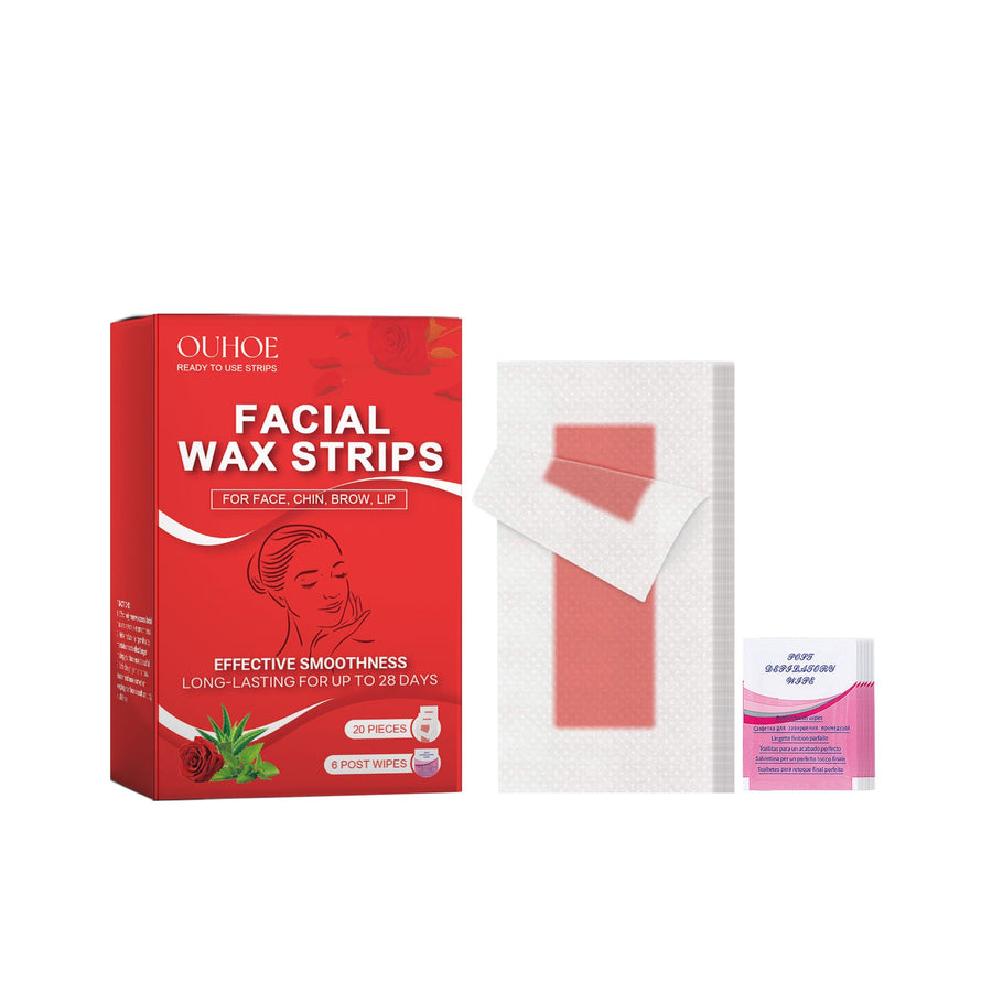 Facial Wax Strips for Smooth, Clean Skin Up to 28 Days