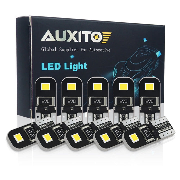 T10 W5W LED Bulbs — Error‑Free for Audi BMW VW Mercedes (10