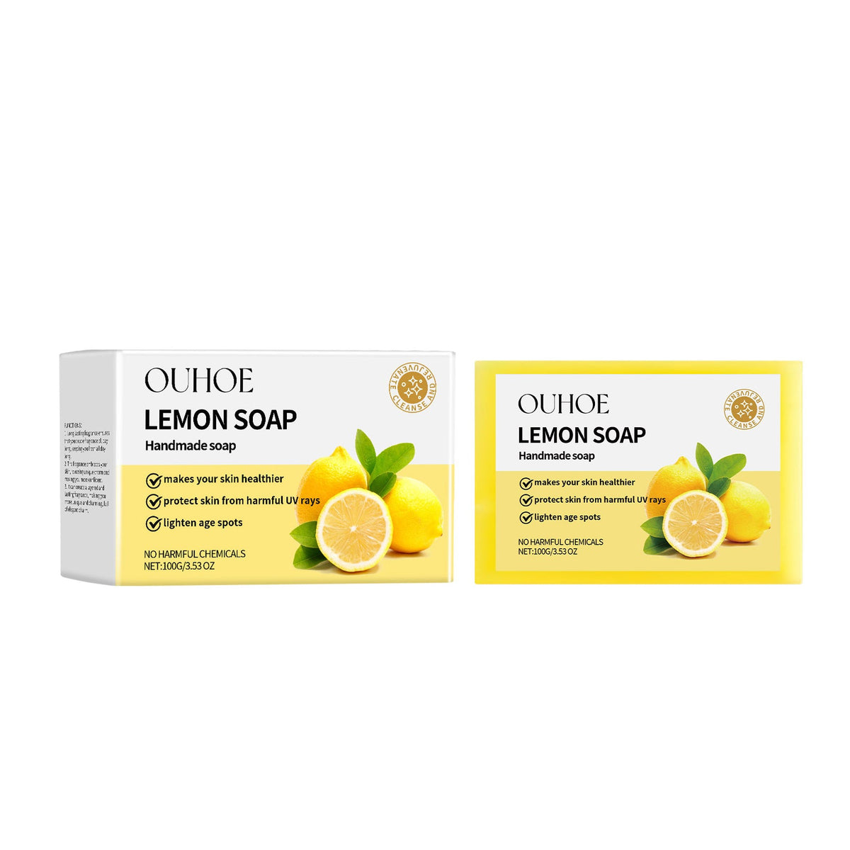 Herbal Lemon Bath Soap for Oily Skin & Deep Cleansing