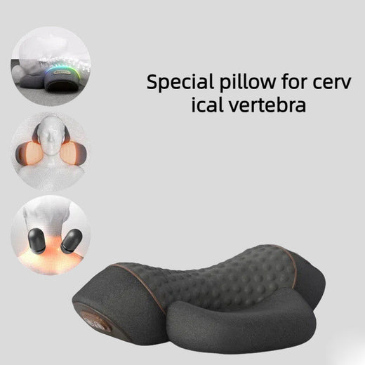 Cervical Pillow with Heat & Massage — 30-Minute Daily Relief