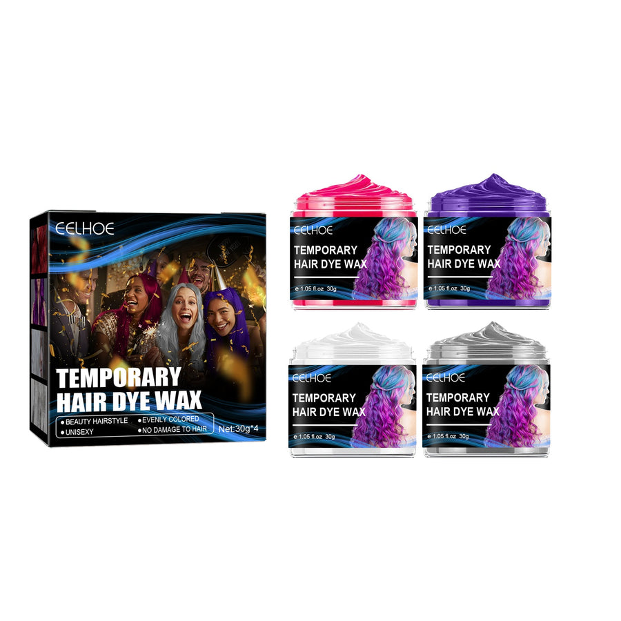 Temporary Hair Color Wax Set for Vivid Party Looks