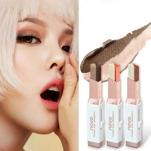 Dual-Tone Eyeshadow Stick for Fast Dimensional Looks