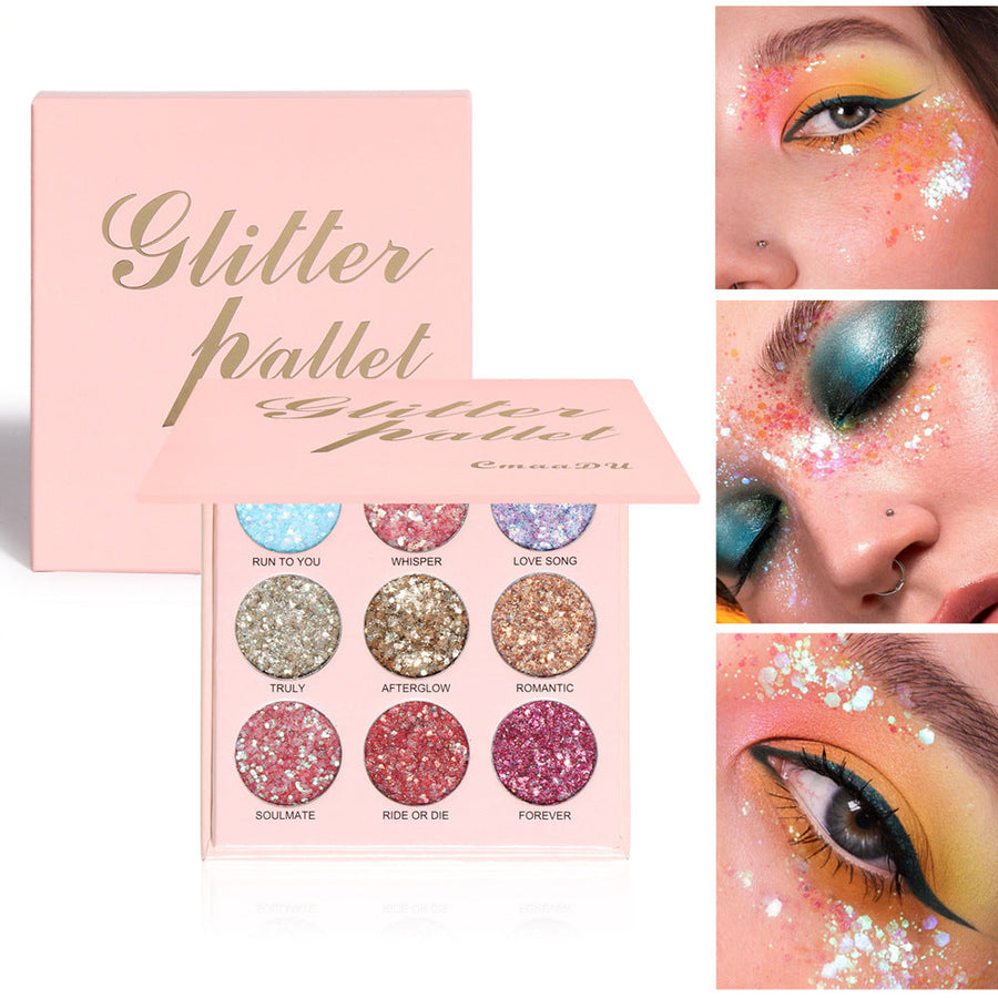 Glitter Eyeshadow Palette for Vivid Festival Looks