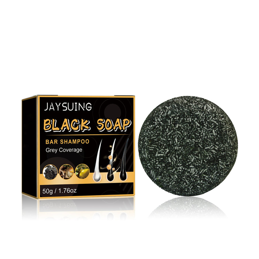 Black Shampoo Bar for Darker-Looking Gray Coverage