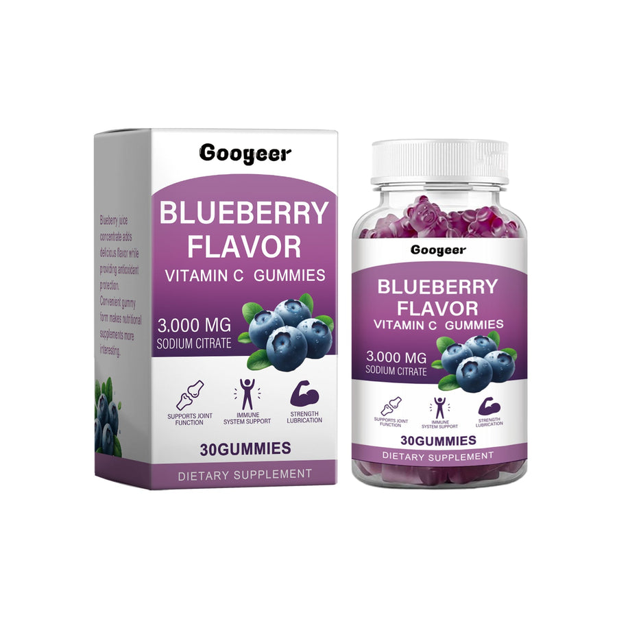 Vitamin C Gummies — 3,000 MG Blueberry Flavor for Immune