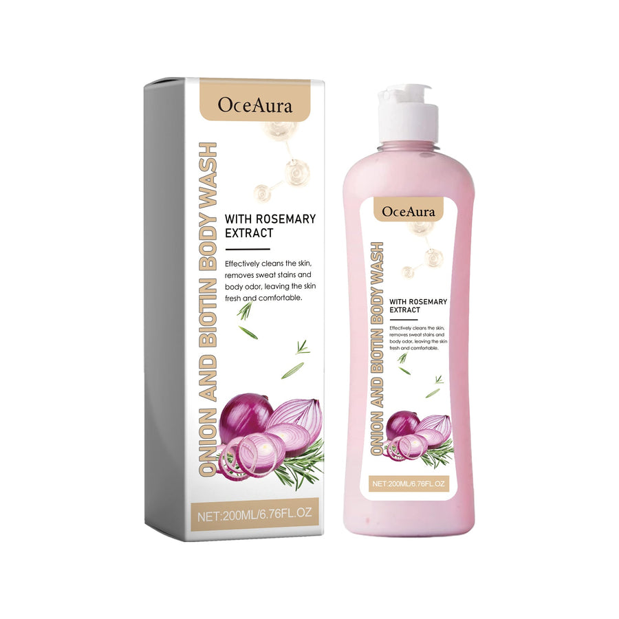 Onion Biotin Body Wash for Odor Control and Soft Skin