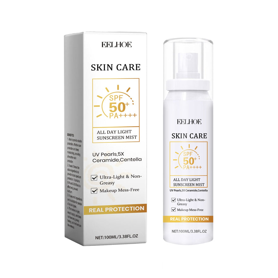All Day Light Sunscreen Mist — Invisible, Makeup‑Safe SPF