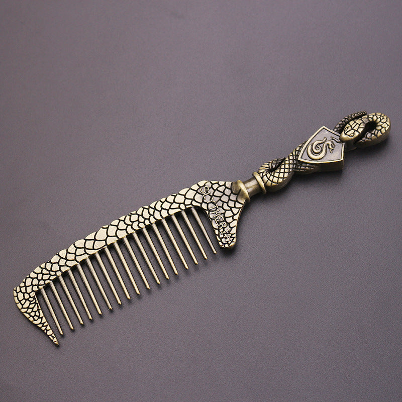 Slytherin Snake Hair Comb — Intricate Metal Collectible
