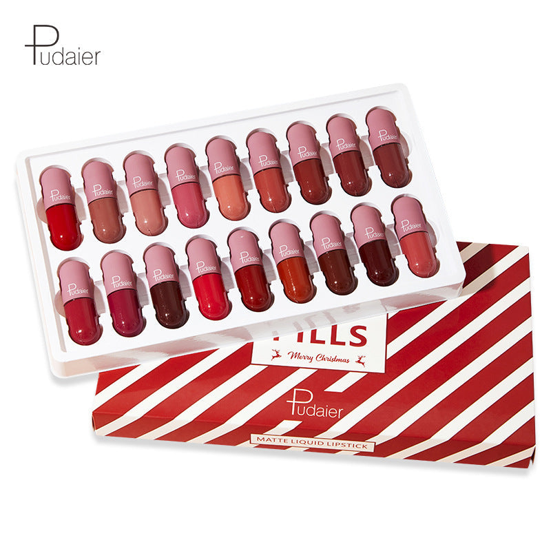 Mini Capsule Lip Glaze Set: 18 Matte Velvet Shades