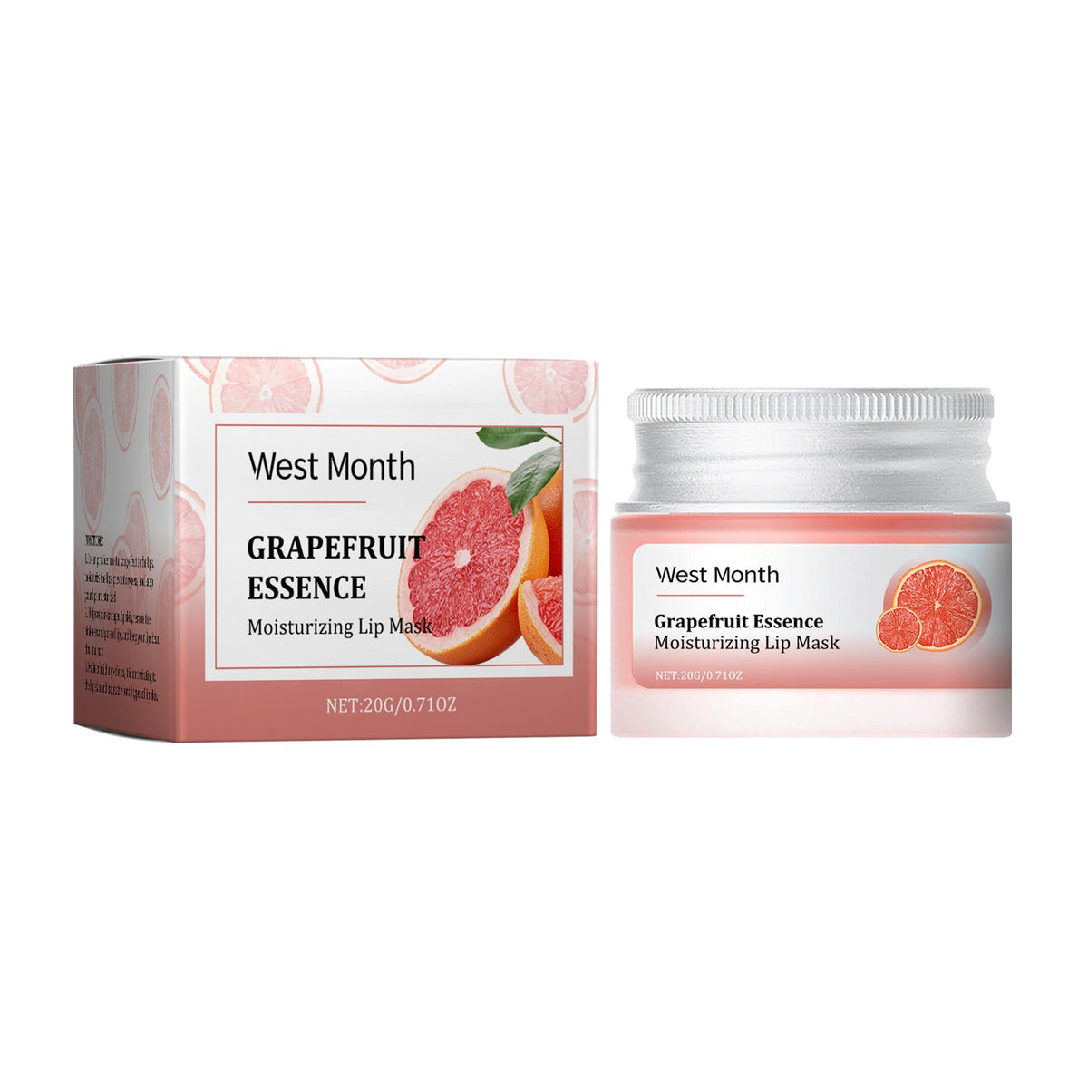 Grapefruit Lip Mask for Dry, Dull Lips Overnight