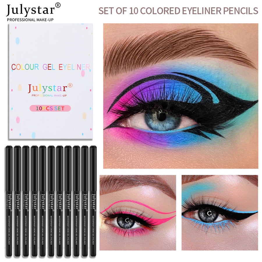 Colored Eyeliner Pencil Set for Bold Graphic Eye Looks