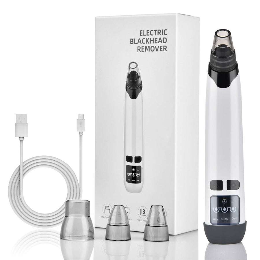 Pore Vacuum with Hot Compress — 3 Suction Levels for Clear
