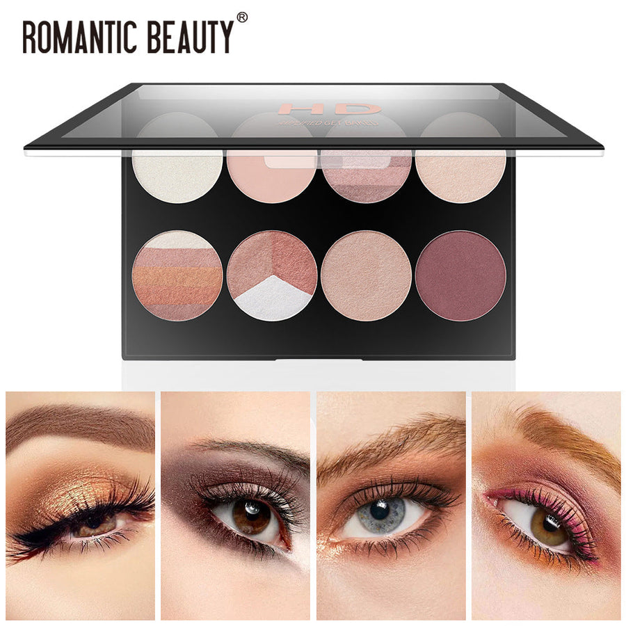 8-Shade Eyeshadow Palette | Matte & Pearl Nude Tones