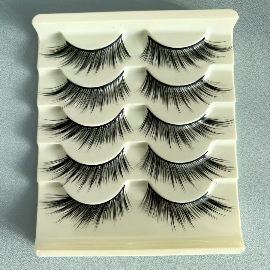 False Eyelashes for Bold, Bushy Cartoon-Style Eyes