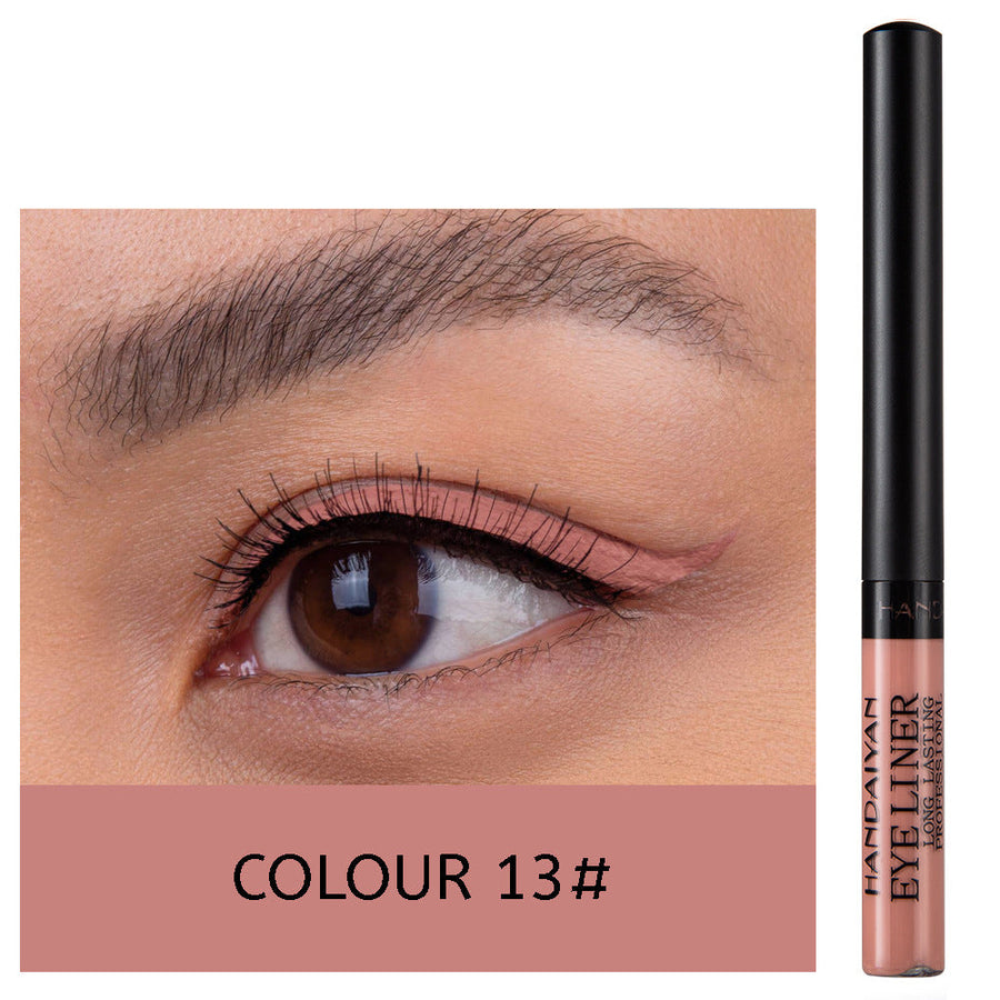 12-Color Matte Liquid Eyeliner Set for Bold Eye Looks