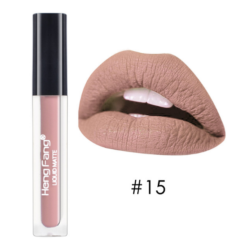 Waterproof Matte Liquid Lipstick – 20 Vivid Shades