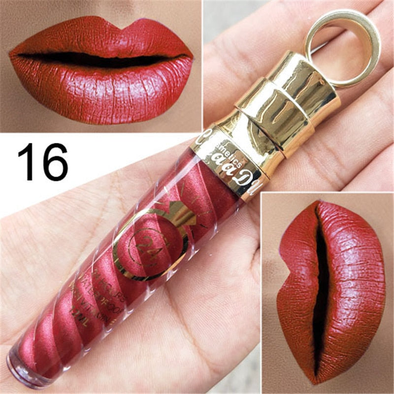 Waterproof Matte Lip Gloss - 20 Long-Lasting Shades