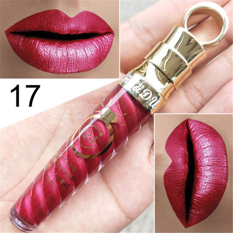 Waterproof Matte Lip Gloss - 20 Long-Lasting Shades
