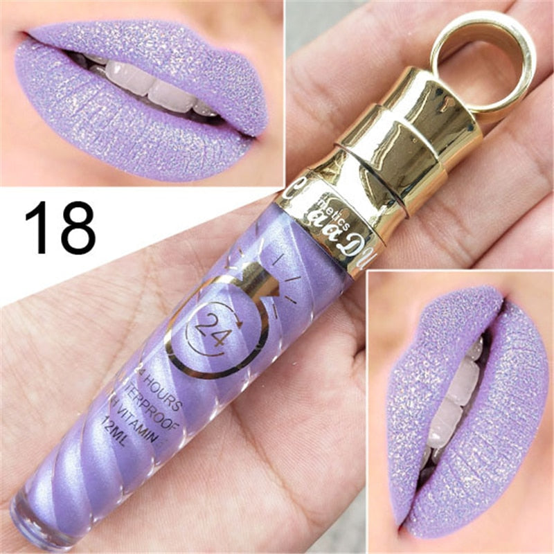Waterproof Matte Lip Gloss - 20 Long-Lasting Shades