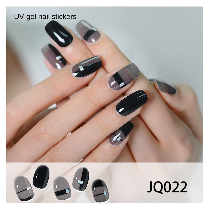 Semi-Cured UV Gel Nail Stickers — Salon Art in Seconds