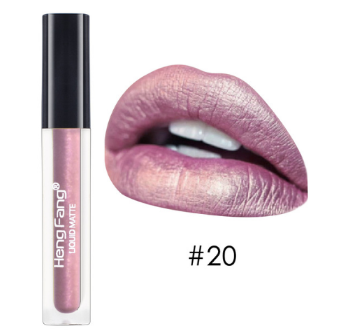 Waterproof Matte Liquid Lipstick – 20 Vivid Shades